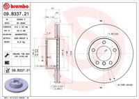 Remmenset, remschijf BREMBO, Remschijftype: Binnen geventileerd, Inbouwplaats: Achteras: , u.a. für BMW - thumbnail