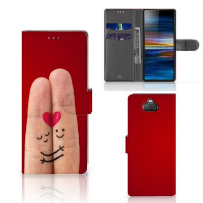 Sony Xperia 10 | Wallet Case | met Pasjes | Liefde - Origineel Romantisch Cadeau