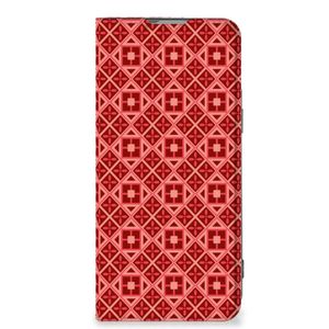 OnePlus Nord 2T Hoesje met Magneet Batik Rood