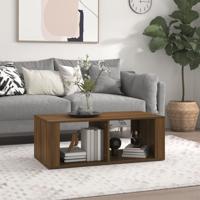 Salontafel 100x50x36 cm bewerkt hout bruin eikenkleur