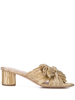 Loeffler Randall sandales Emilia à design noué - Or