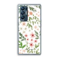 Botanical sweet flower heaven: Oppo Find X3 Neo Transparant Hoesje