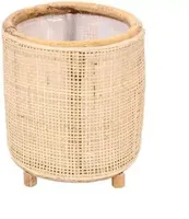 Rotan Webbing plantenmand 22x22x24cm