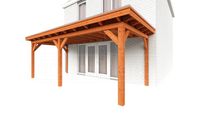 Trendhout Aanbouwveranda Lucca 660x325 cm - Plat dak- - Onbehandeld lariks Douglas hout- Trendhout