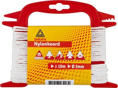 Nylonkoord wit 8mm - Deltafix