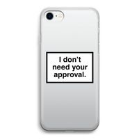 Don't need approval: iPhone SE 2020 Transparant Hoesje
