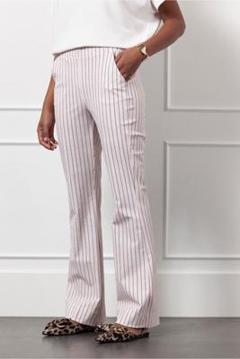 Flair pinstripe trousers - pale pink/dark blue - 12800