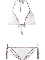 Burberry bikini à bords Vintage Check - Blanc - thumbnail