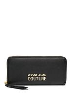 Versace Jeans Couture portefeuille en cuir artificiel à plaque logo - Noir - thumbnail