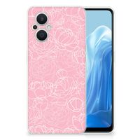 OPPO Reno8 Lite TPU Case White Flowers - thumbnail