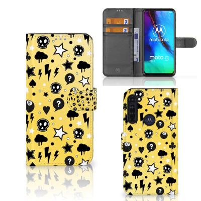 Telefoonhoesje met Naam Motorola Moto G Pro Punk Geel Telefoonhoesje met Naam Motorola Moto G Pro Punk Geel