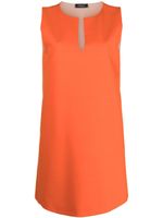 Fabiana Filippi robe courte sans manches à col v - Orange