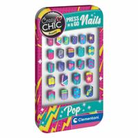Clementoni crazy chic press & go nagels - pop