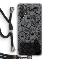 Vexx Black City : Samsung Galaxy A32 5G Transparant Hoesje met koord