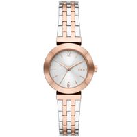 DKNY NY2965 Horloge Stanhope T-Bar staal zilver-en rosekleurig-wit 29 mm - thumbnail