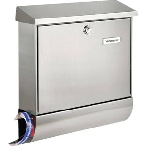 Burg Wächter 38670 NI AMRUM-SET 38670 NI Brievenbus RVS Zilver Sleutelslot