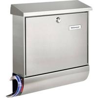 Burg Wächter 38670 NI AMRUM-SET 38670 NI Brievenbus RVS Zilver Sleutelslot