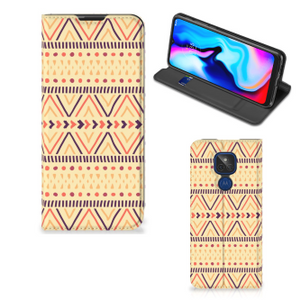 Motorola Moto G9 Play Hoesje met Magneet Aztec Yellow