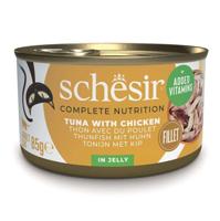 SCHESIR Tuna with chicken in jelly - nat kattenvoer - 85g