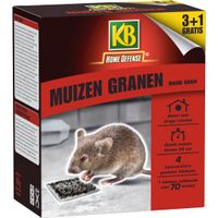 KB Muizen Granen Alfachloralose Kant-en-Klare Lokdoos 4st 'Magik Grain' - KB Home Defence - thumbnail
