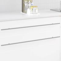 VidaXL Kasthandgreep 12 pcs zilver 900 mm roestvrij staal