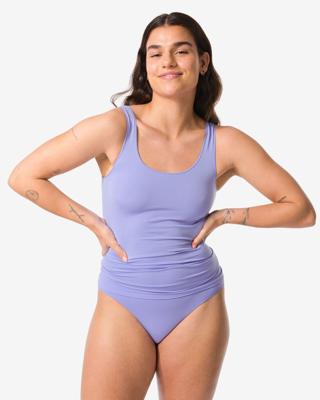 HEMA Dameshemd Naadloos Micro Blauw (blauw)