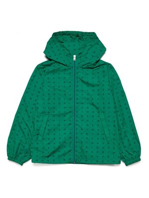 Marni Kids veste à logo imprimé - Vert