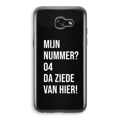 Da ziede van hier - Zwart: Samsung Galaxy A5 (2017) Transparant Hoesje