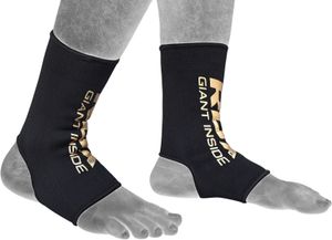 RDX Sports Hosiery Ankle Sleeve - Enkelbeschermer Zwart Goud