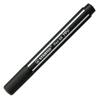 STABILO pen 68 max viltstift met dikke beitelpunt zwart