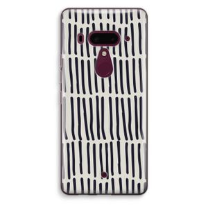 Moroccan stripes: HTC U12+ Transparant Hoesje