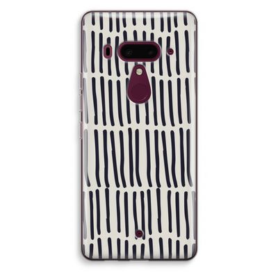 Moroccan stripes: HTC U12+ Transparant Hoesje