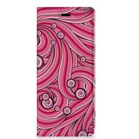 Sony Xperia 5 Bookcase Swirl Pink - thumbnail