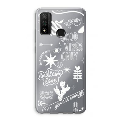 Good vibes: Huawei P Smart (2020) Transparant Hoesje