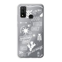 Good vibes: Huawei P Smart (2020) Transparant Hoesje