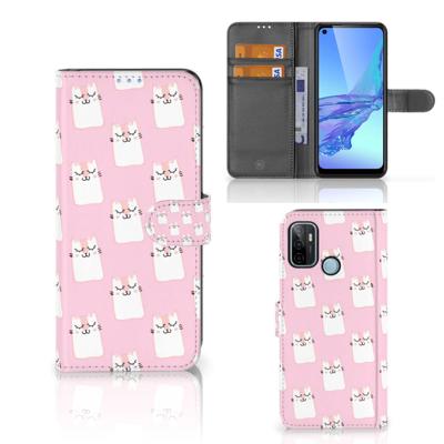 OPPO A53 | OPPO A53s | Telefoonhoesje | Met pasjeshouder | Sleeping Cats