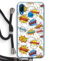 Pow Smack: Huawei P20 Lite Transparant Hoesje met koord