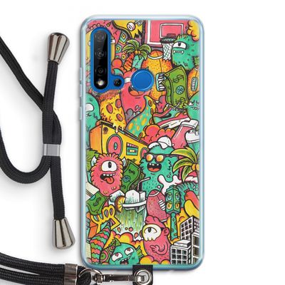 Vexx City: Huawei P20 Lite (2019) Transparant Hoesje met koord