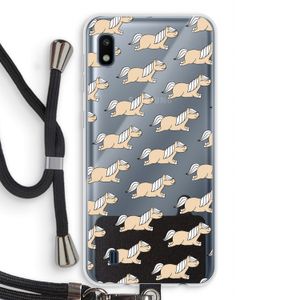 Ponys: Samsung Galaxy A10 Transparant Hoesje met koord