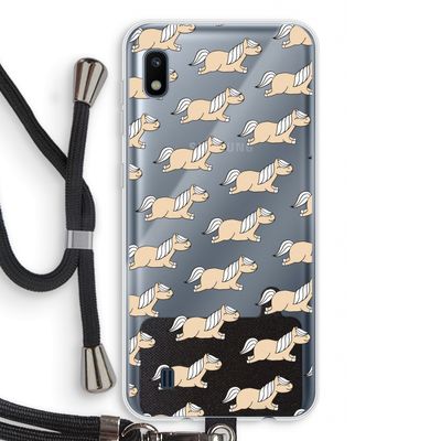 Ponys: Samsung Galaxy A10 Transparant Hoesje met koord