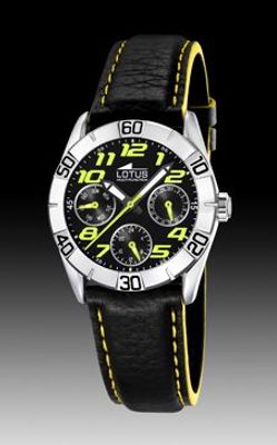 Horlogeband Lotus 15651-6 Leder Zwart 18mm