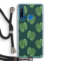 Monstera leaves: Huawei P20 Lite (2019) Transparant Hoesje met koord