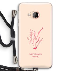 Where flowers bloom: HTC U Play Transparant Hoesje met koord