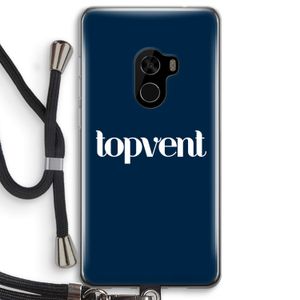 Topvent Navy: Xiaomi Mi Mix 2 Transparant Hoesje met koord
