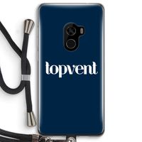 Topvent Navy: Xiaomi Mi Mix 2 Transparant Hoesje met koord