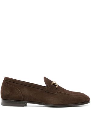Scarosso mocassins en daim à détails de mors - Marron