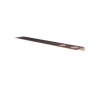 Hotbath &More Shelves - Planchet 80 Cm - Inclusief Bevestigingsrails - Met 2 Uitsparingen - Voor Zeepdispenser of Beker - Geborsteld Koper PVD