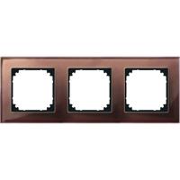 Merten 489315 Afdekking Frame 3-voudig System M, M-Plan Bruin 1 stuk(s)