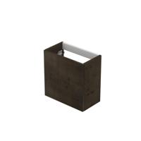 INK - Fontein Onderkast P2O Deur Greeploos Fineer Universeel Draaiend - 400x220x400 mm - Chocolate Fineer