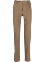 PT Torino mid-rise slim-cut chinos - Marron - thumbnail